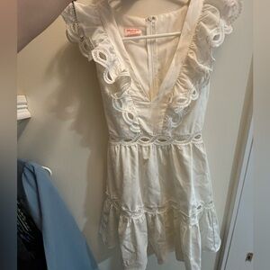Showpo White Ruffle Dress